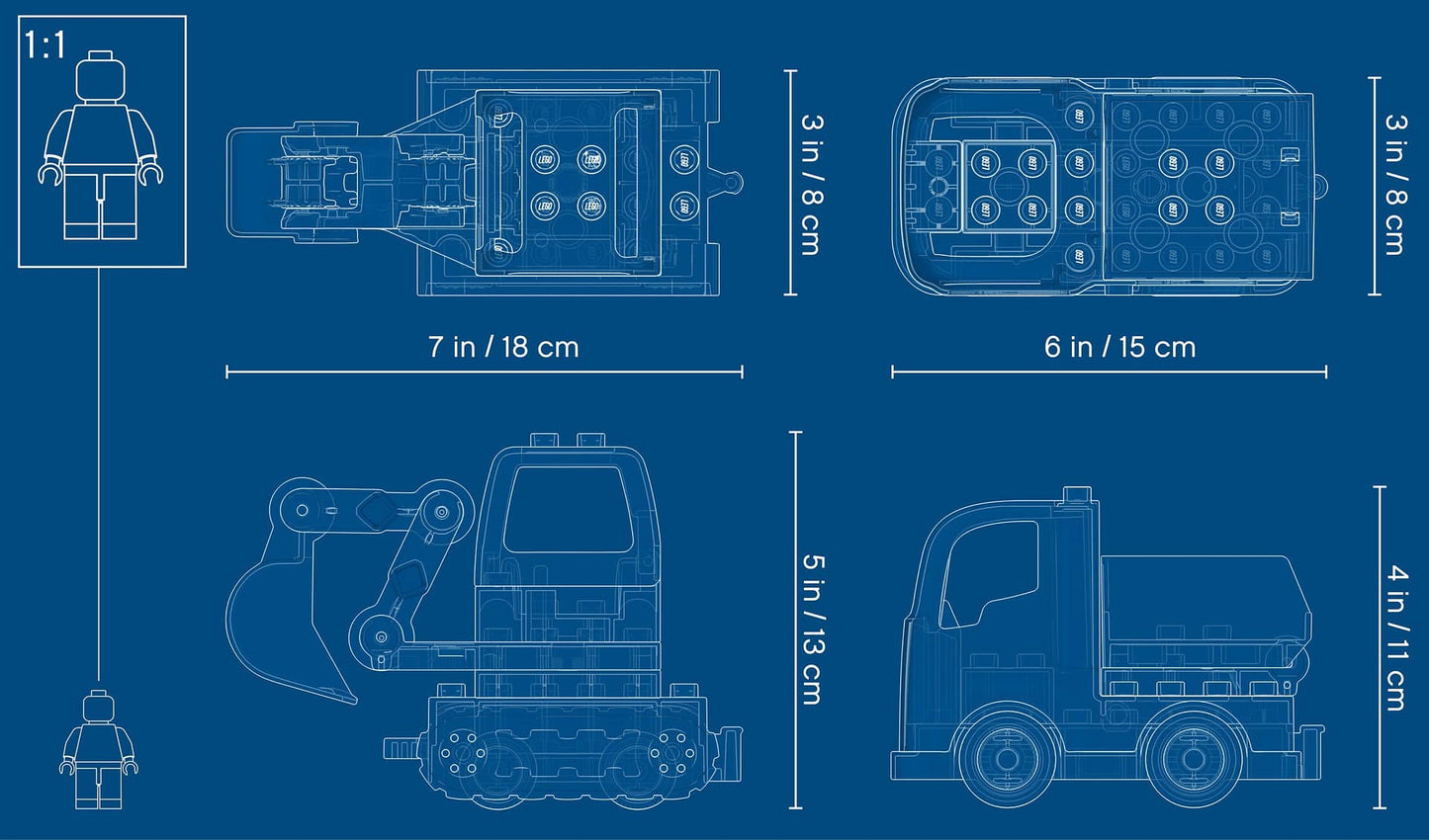 LEGO 10931 Truck & Tracked Excavator   - DUPLO