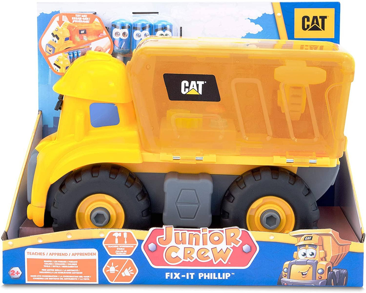 CAT® Construction Junior Crew Fix-it Phillip Preschool Construction Vehicle Set