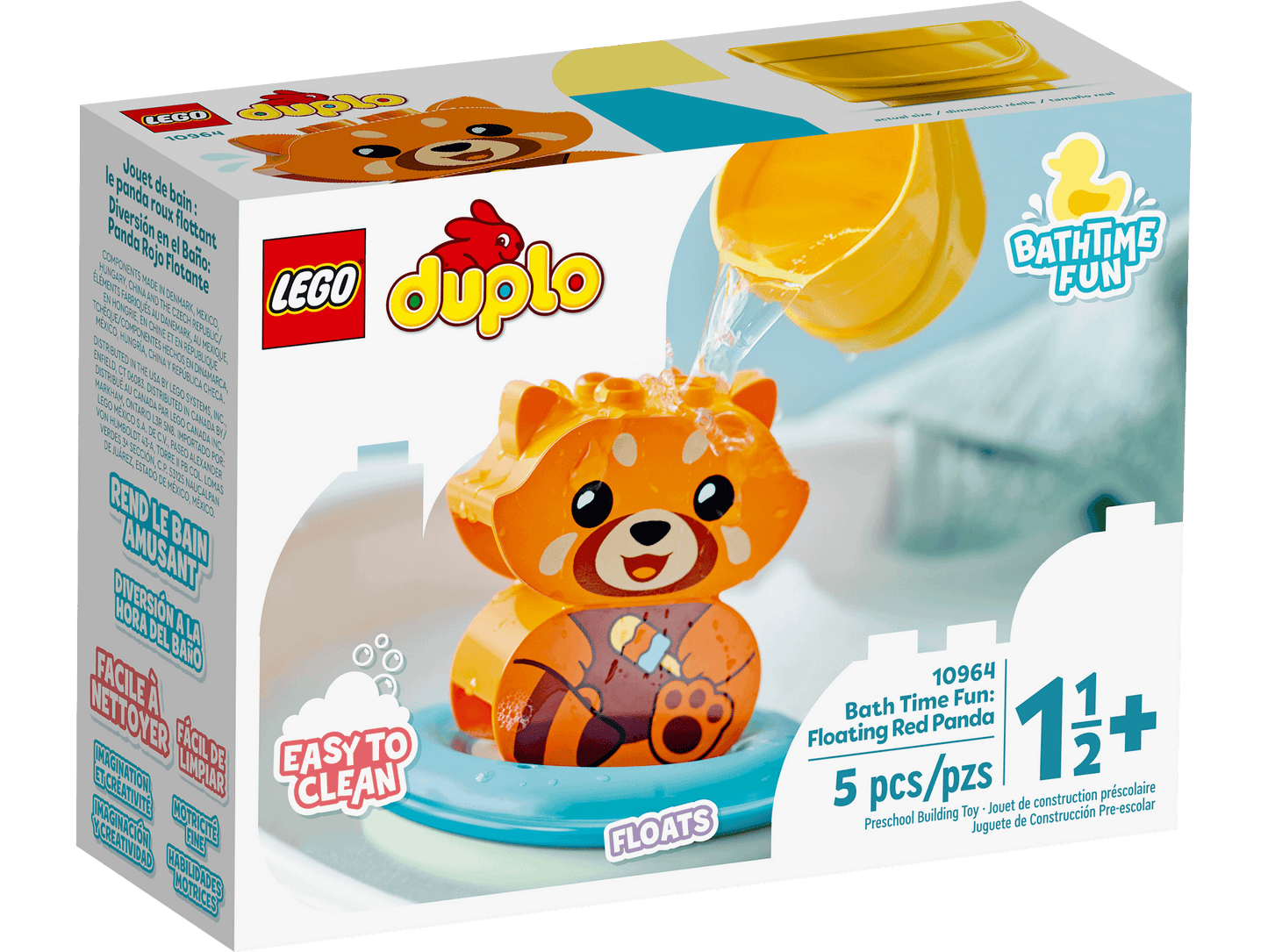 LEGO 10964 Bath Time Fun Floating Red Panda - DUPLO