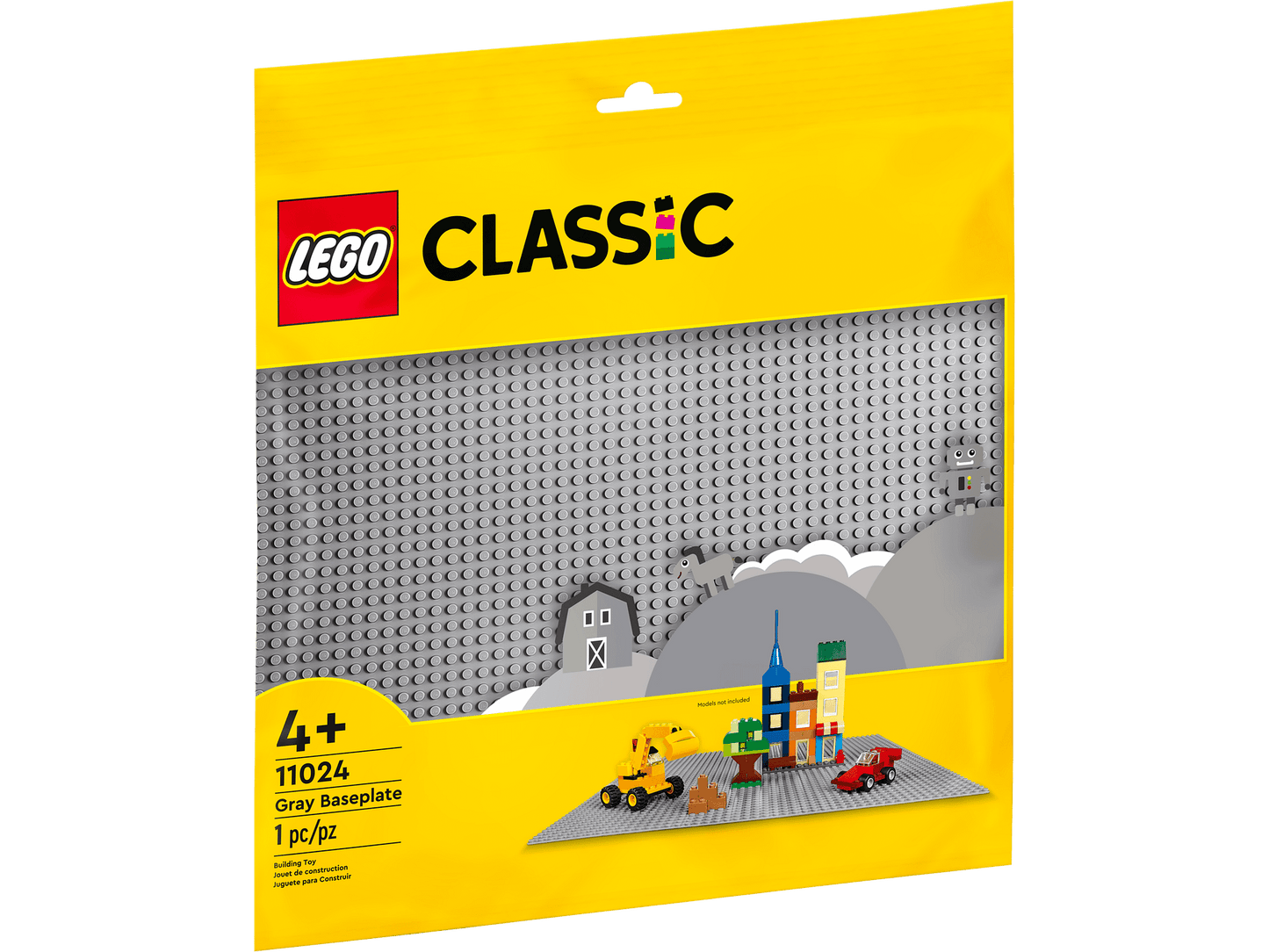 LEGO 11024 Gray Baseplate - Classic 4+