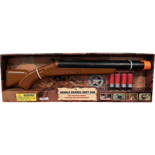 Lgs - Western Cowboy Rifle Gun Double Barrel Short Stock