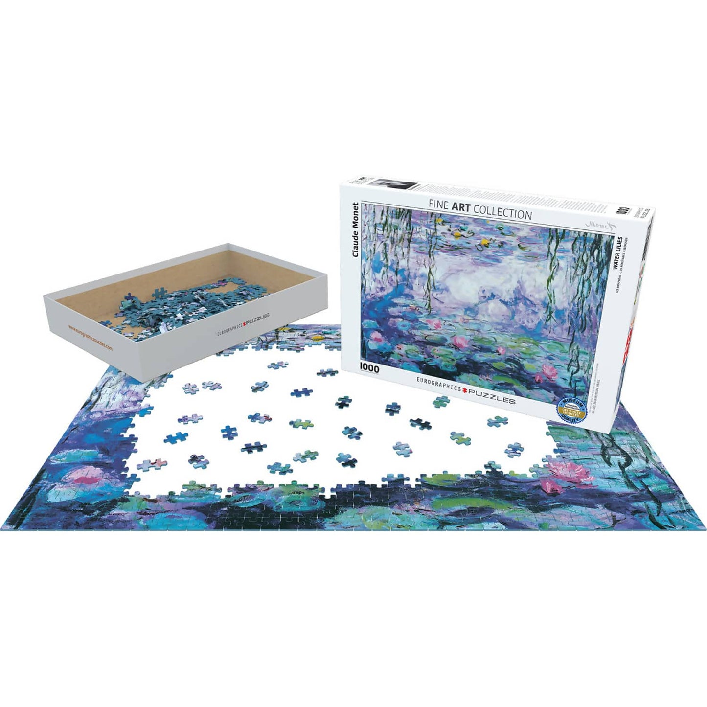 Eurographics - Water Lilies By Claude Monet - Jigsaw Puzzle 1000pc