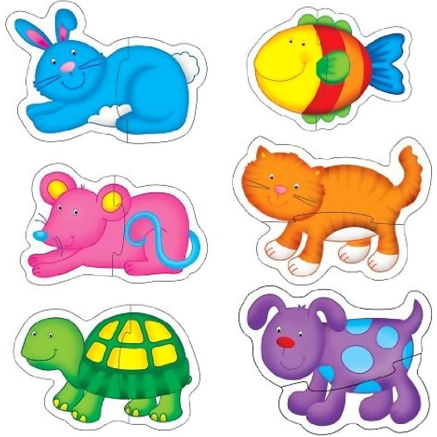 GALT - Pets Baby Jigsaw Puzzle - 6 Different Puzzles - 2 Pieces Each