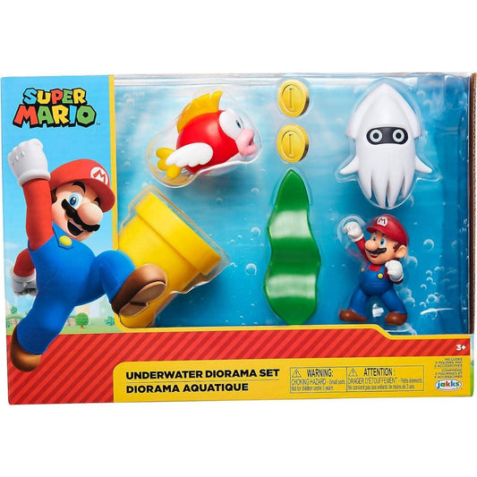 Nintendo - Super Mario 2.5-inch Underwater Diorama Set