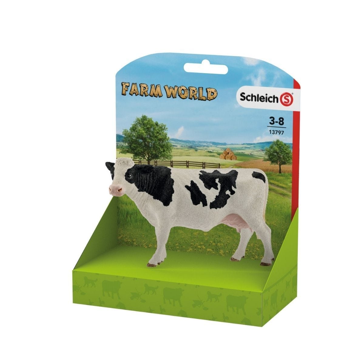 Schleich - Holstein Cow  Farm World Animal Figurine
