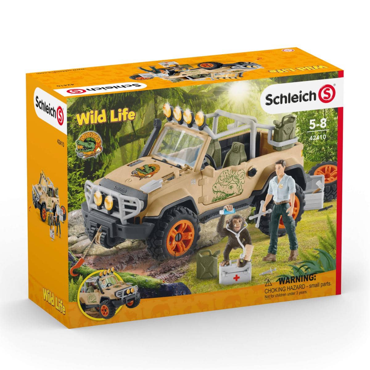 Schleich - 4x4 Vehicle With Winch Animal Playset