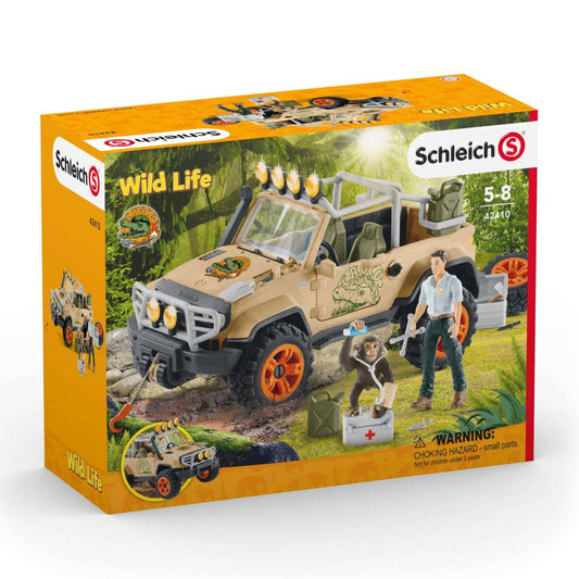 Schleich - 4x4 Vehicle With Winch Animal Playset
