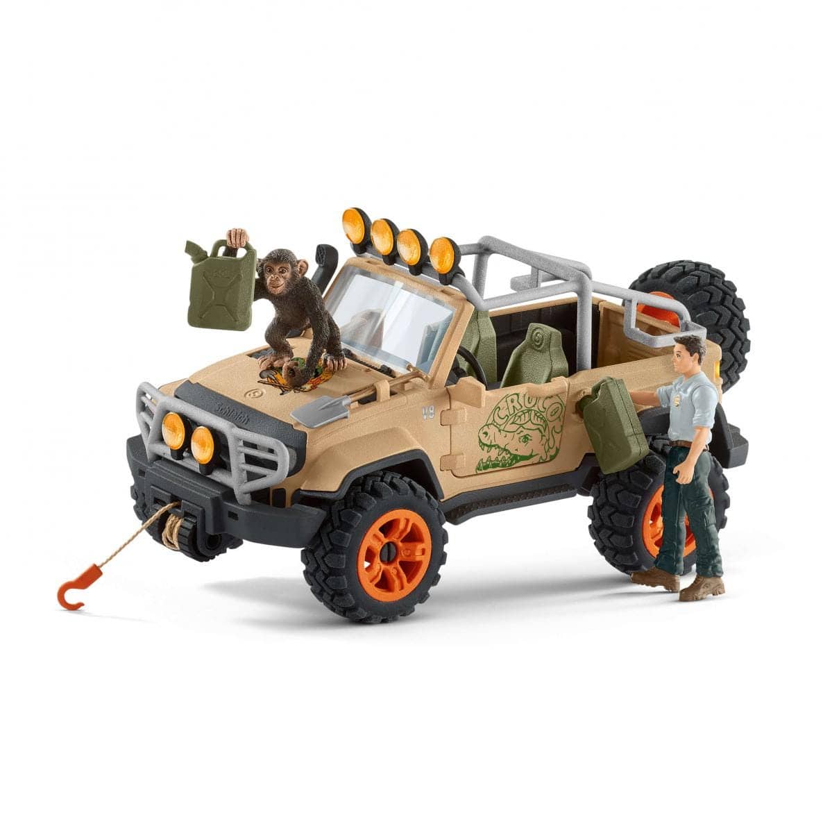 Schleich - 4x4 Vehicle With Winch Animal Playset