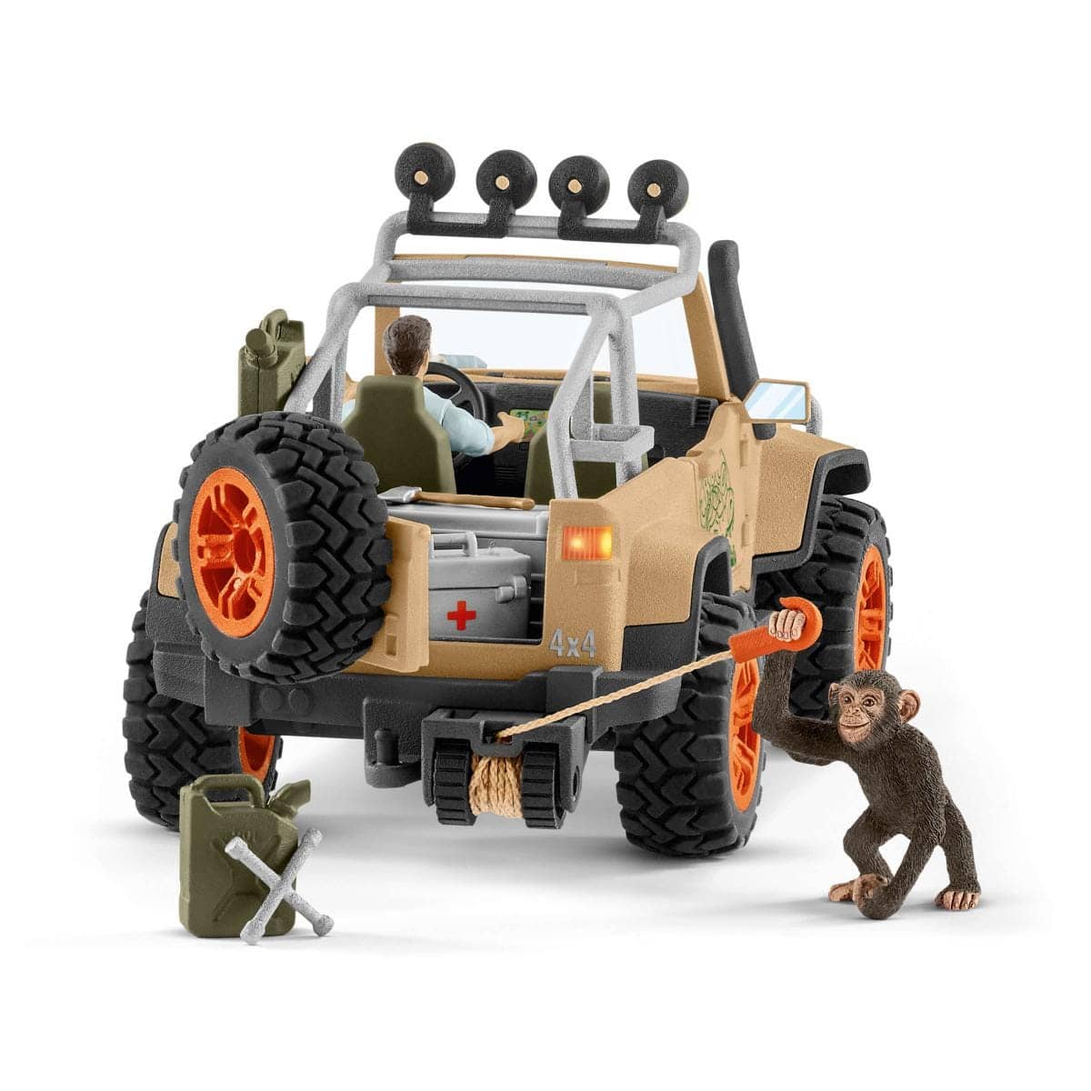 Schleich - 4x4 Vehicle With Winch Animal Playset