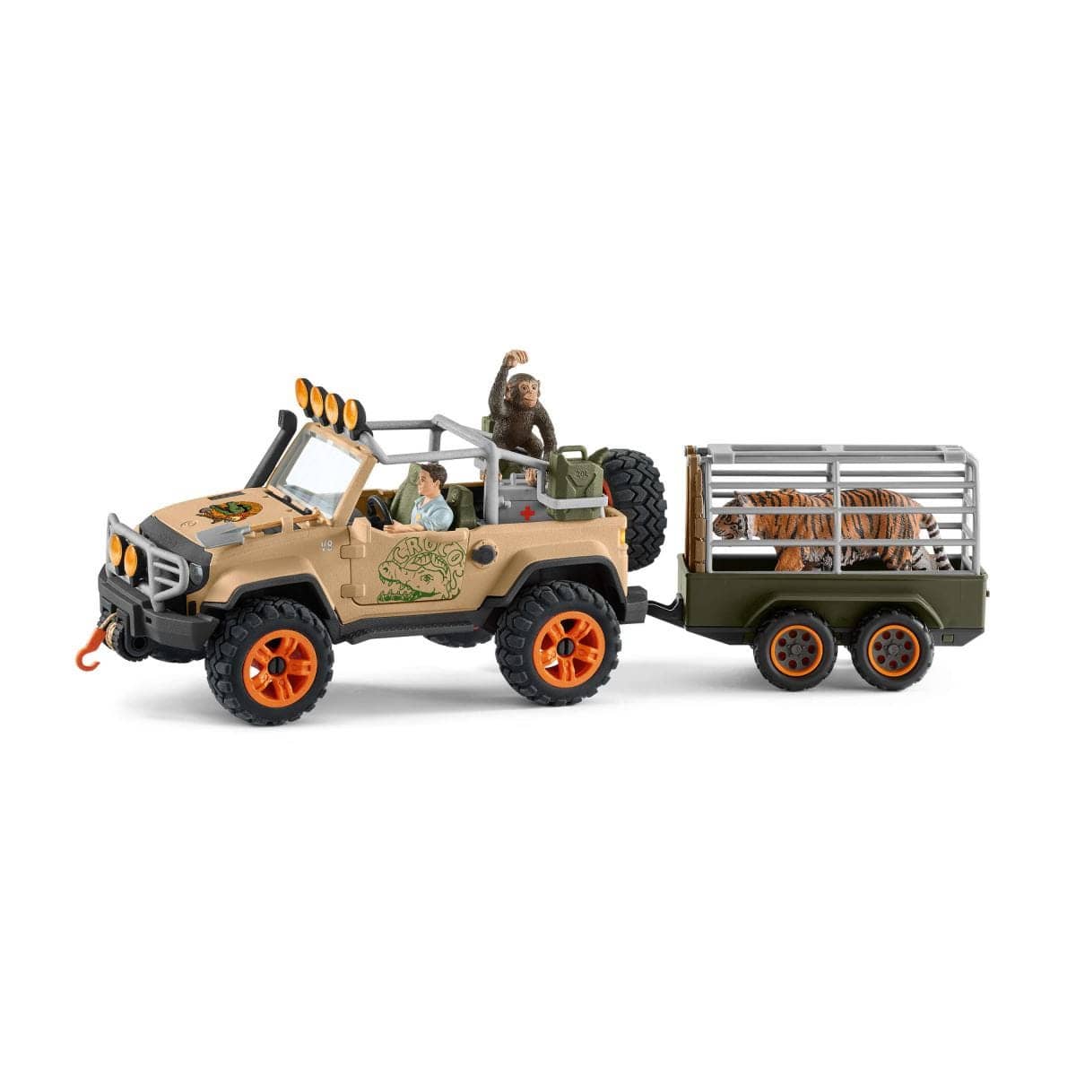 Schleich - 4x4 Vehicle With Winch Animal Playset