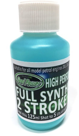 COOL POWER ONE SHOT 125ML SYNTHETIC OIL 4LT MIX 1:32  GAS FUEL