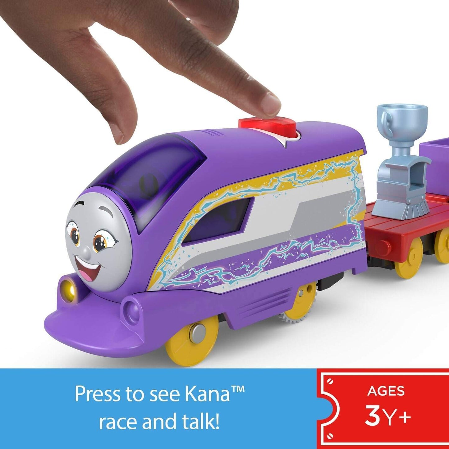 Fisher-Price - Thomas & Friends Talking Kana Toy Train Motorized Engine with Phrases & Sounds - Mattel