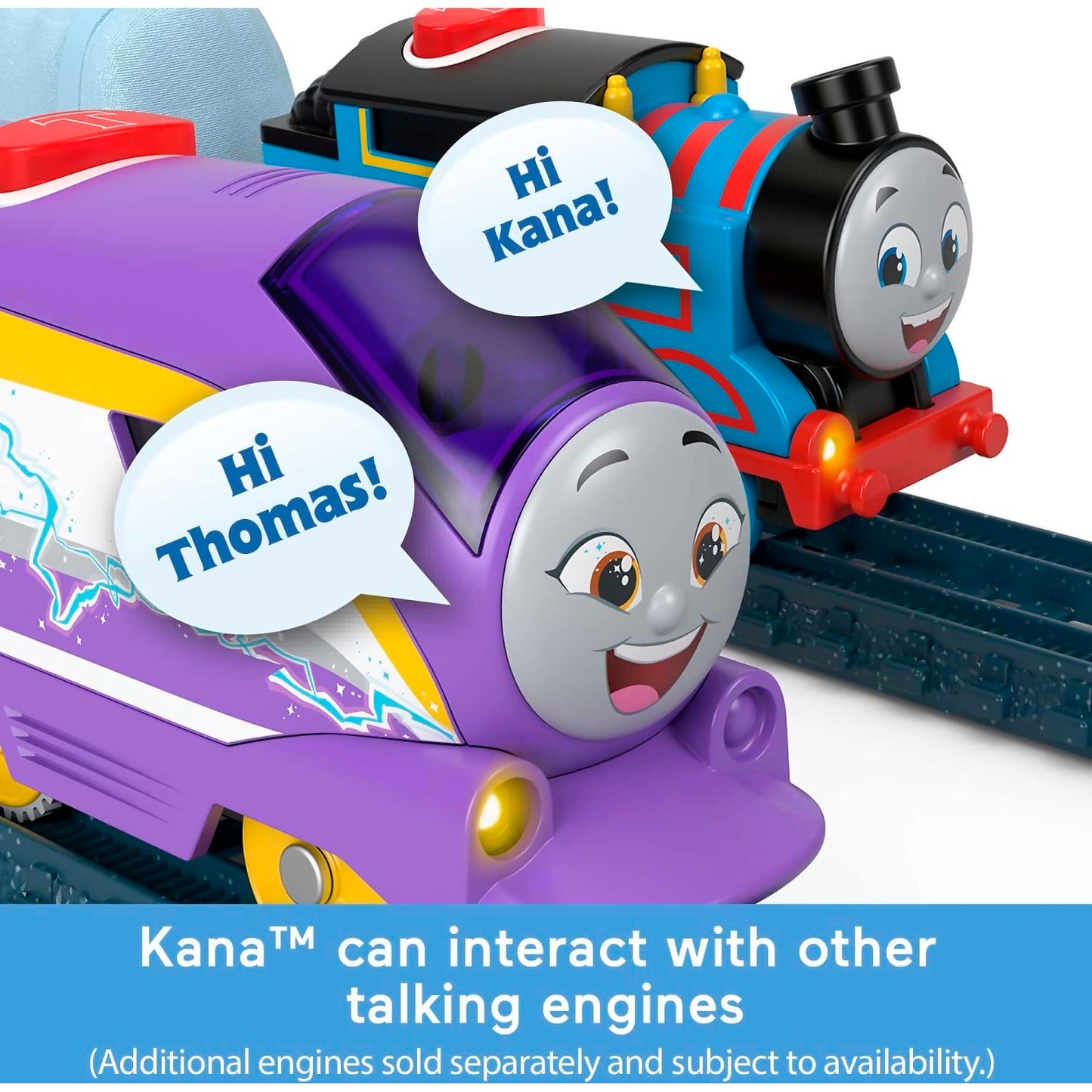 Fisher-Price - Thomas & Friends Talking Kana Toy Train Motorized Engine with Phrases & Sounds - Mattel