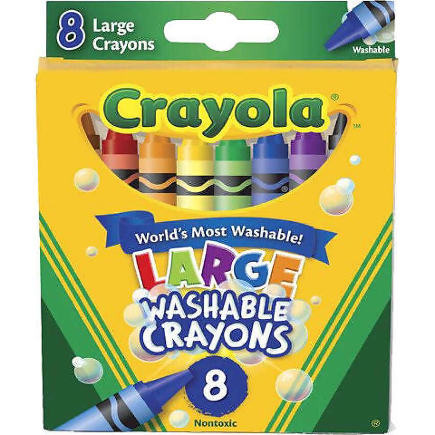 Crayola - Ultra-Clean Large Washable Crayons Color Max 8 Pack