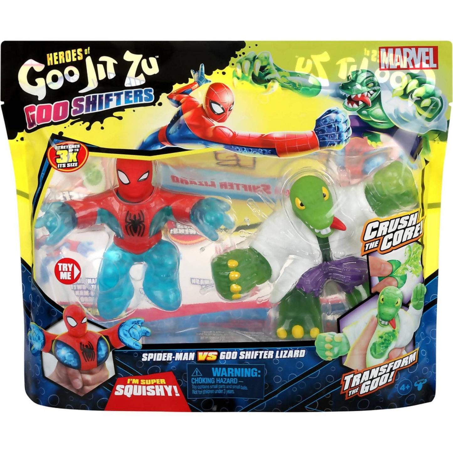 Heroes Of Goo Jit Zu - Marvel Goo Shifters Spider-man Vs Goo Shifter Lizard