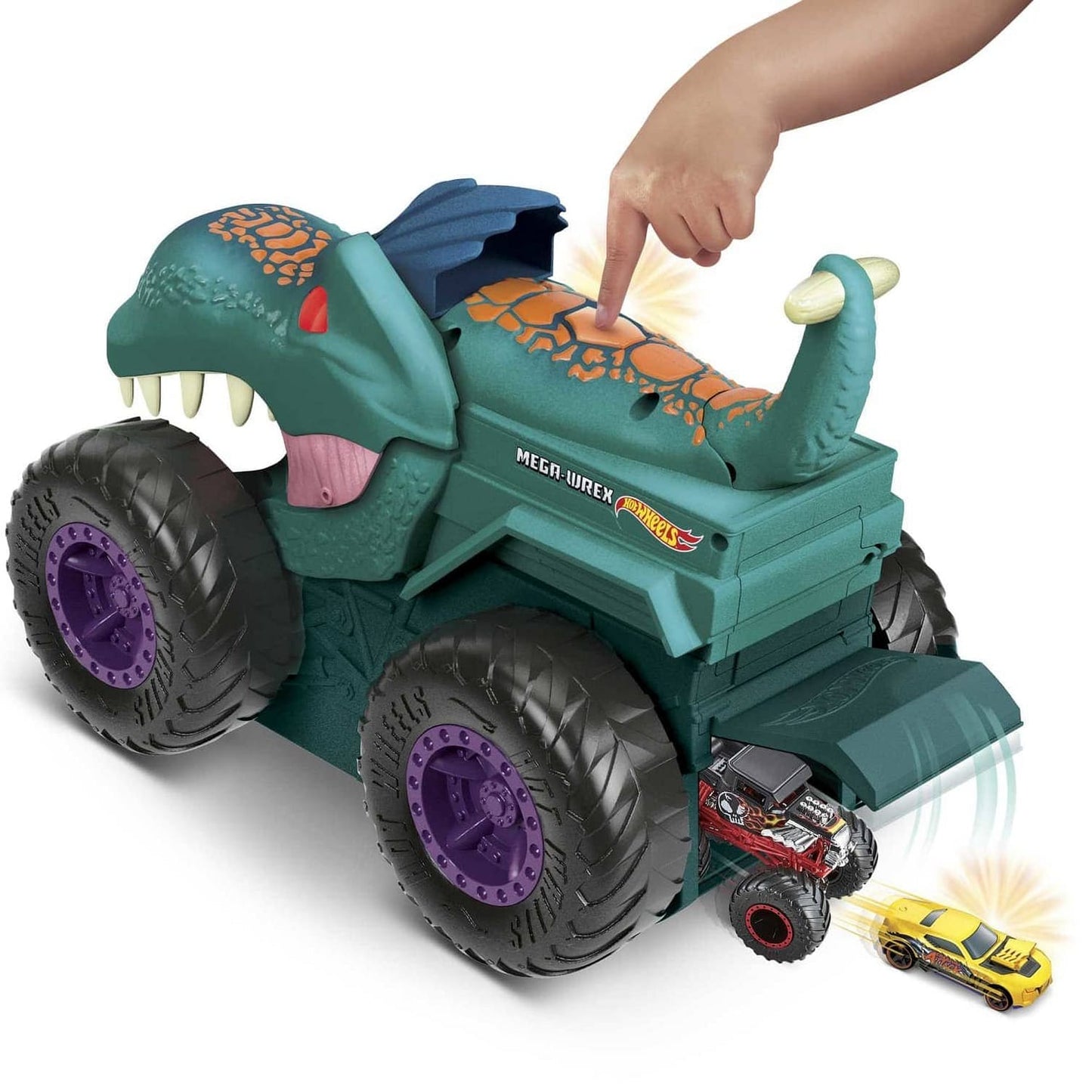 Hot Wheels - ® - Monster Trucks Car Chompin Mega-wrex Vehicle  Mattel