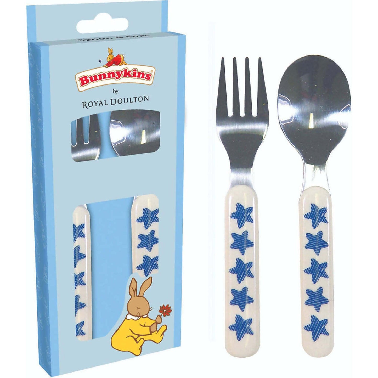 U Games - Bunnykins Blue Stars Fork & Spoon Set