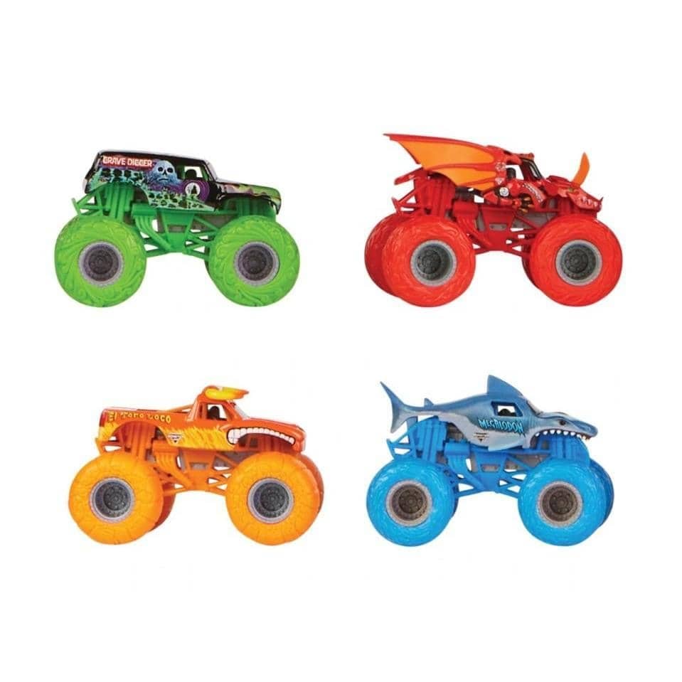Monster Jam  - True Metal Tough Treads 4 Pack
