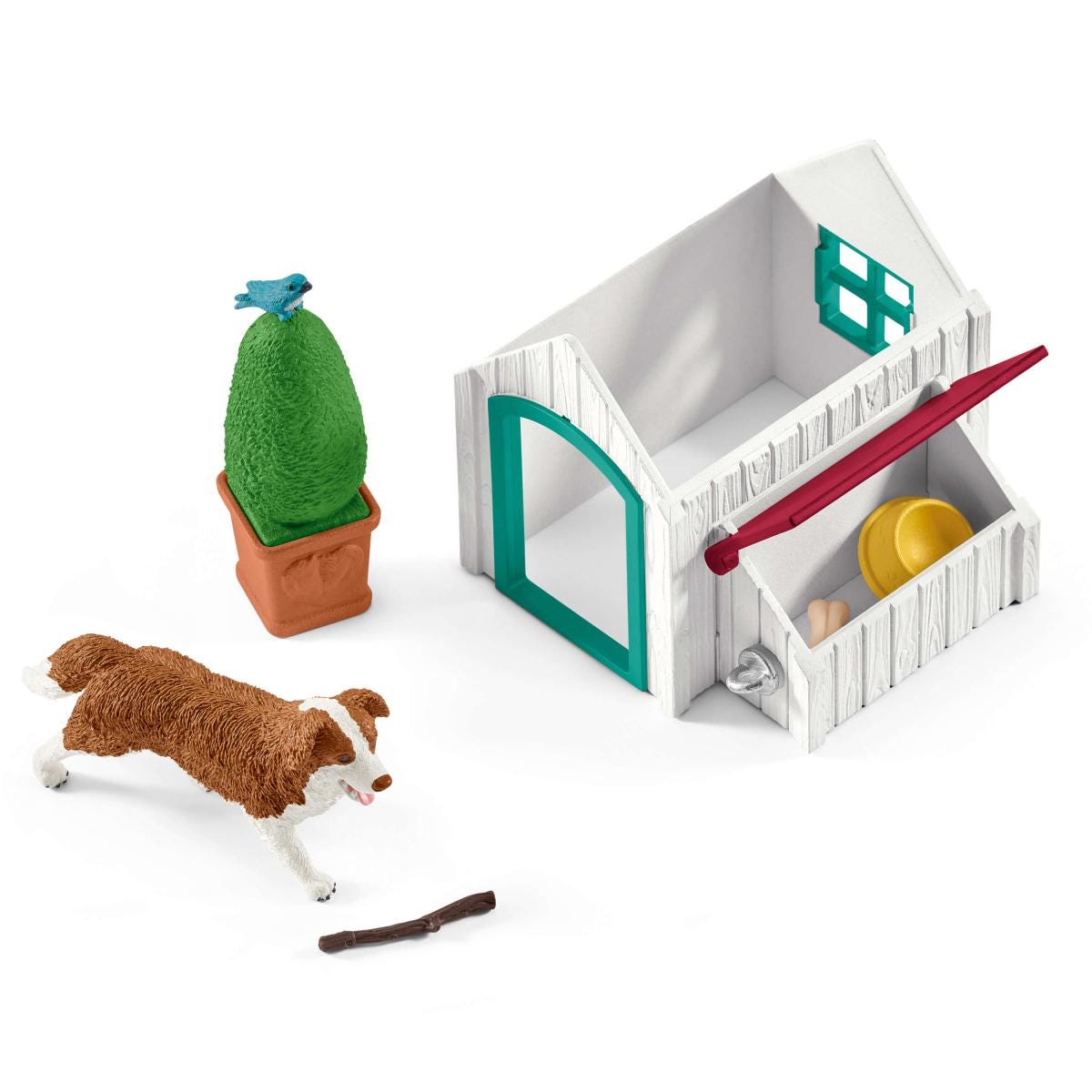 Schleich - Horse Club Hannahs Guest Horses With Ruby The Dog  Animal Playset