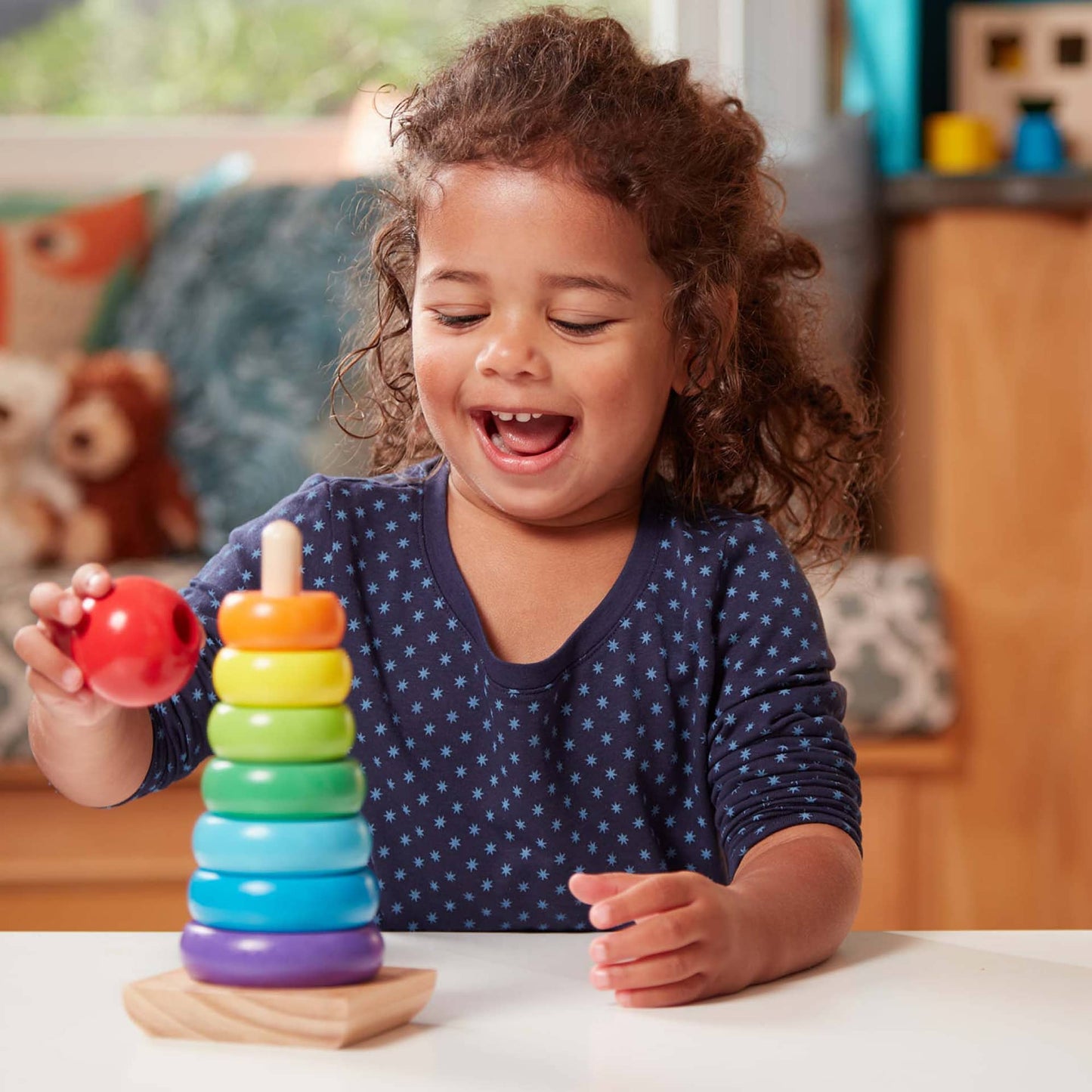 Melissa & Doug - Rainbow Stacker Classic Toy