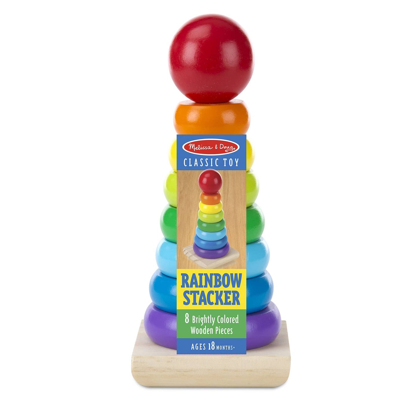Melissa & Doug - Rainbow Stacker Classic Toy