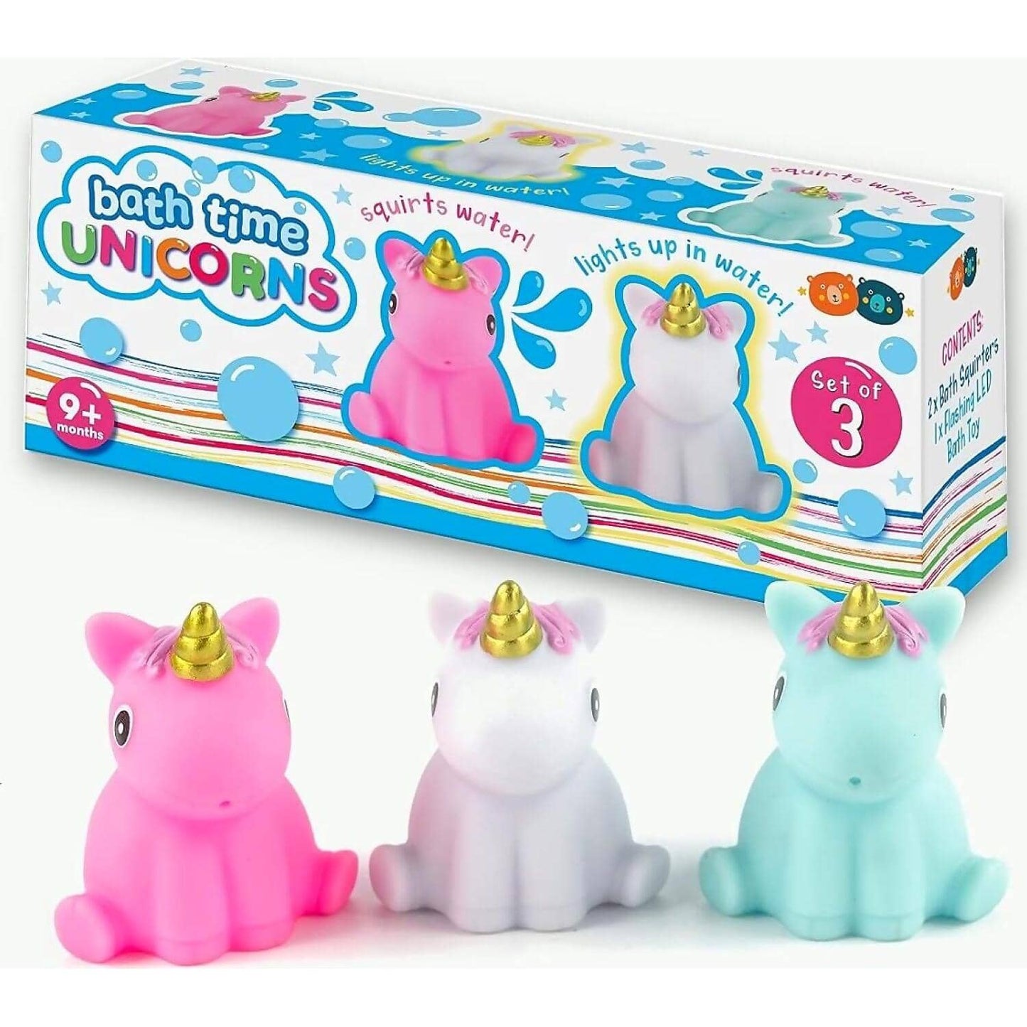 Buddy & Barney - Bath Time Unicorns Squirters - Set Of 3