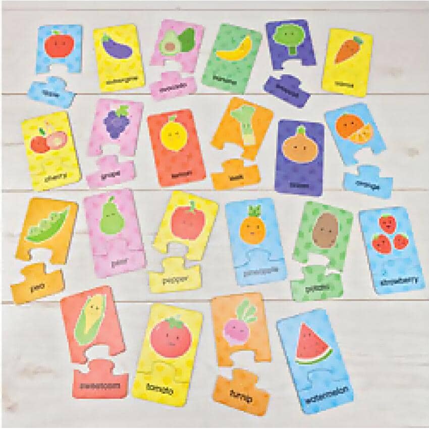 GALT - Fruit And Veg Puzzles - 22 x 2-Piece Puzzles