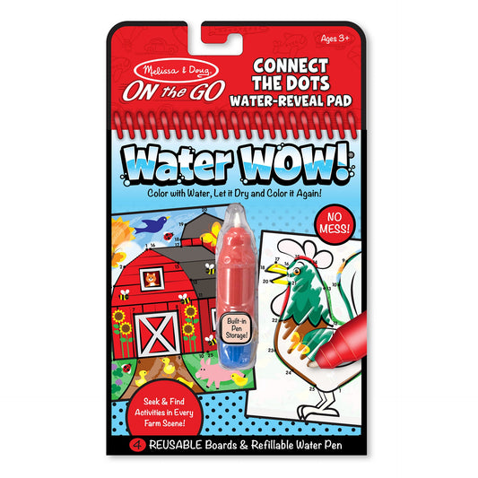 Melissa & Doug - Water Wow! Connect The Dots Farm - On The Go Travel Activity