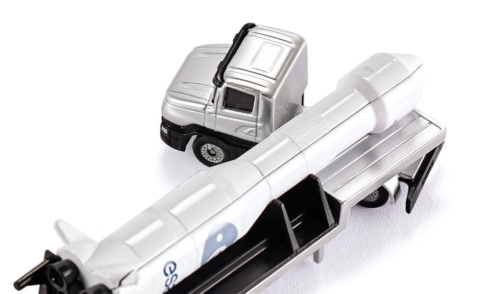 Siku - Low Loader With Rocket Transport  Load-up