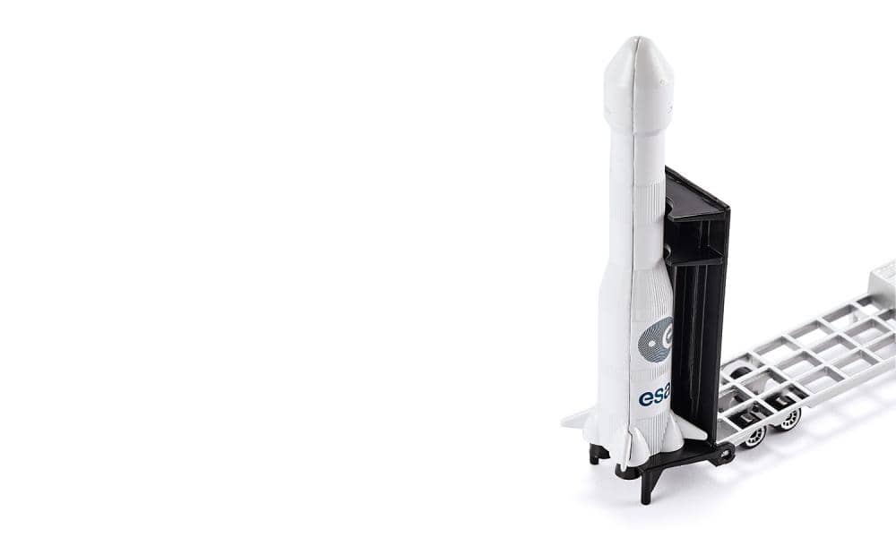 Siku - Low Loader With Rocket Transport  Load-up