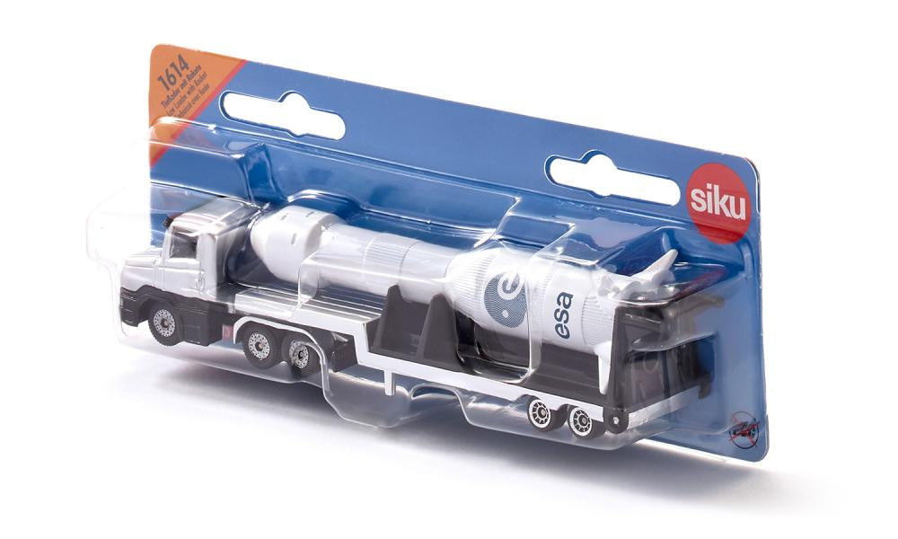 Siku - Low Loader With Rocket Transport  Load-up