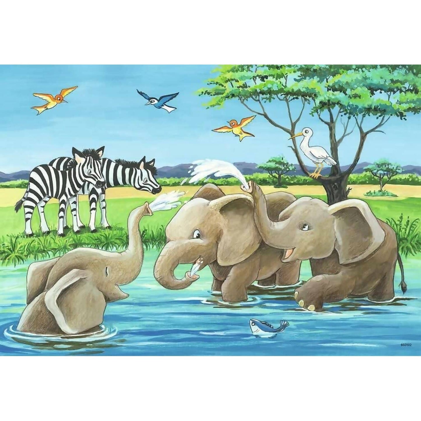 Ravensburger - Baby Safari Animals Jigsaw Puzzle 2 X 12pc
