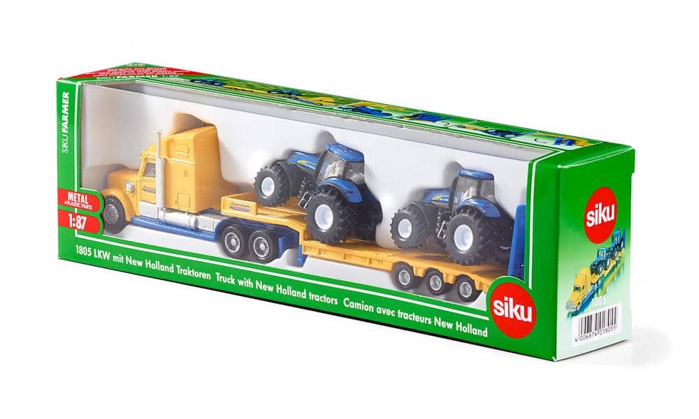 Siku - Truck With New Holland  Tractors Farmer Transporter
