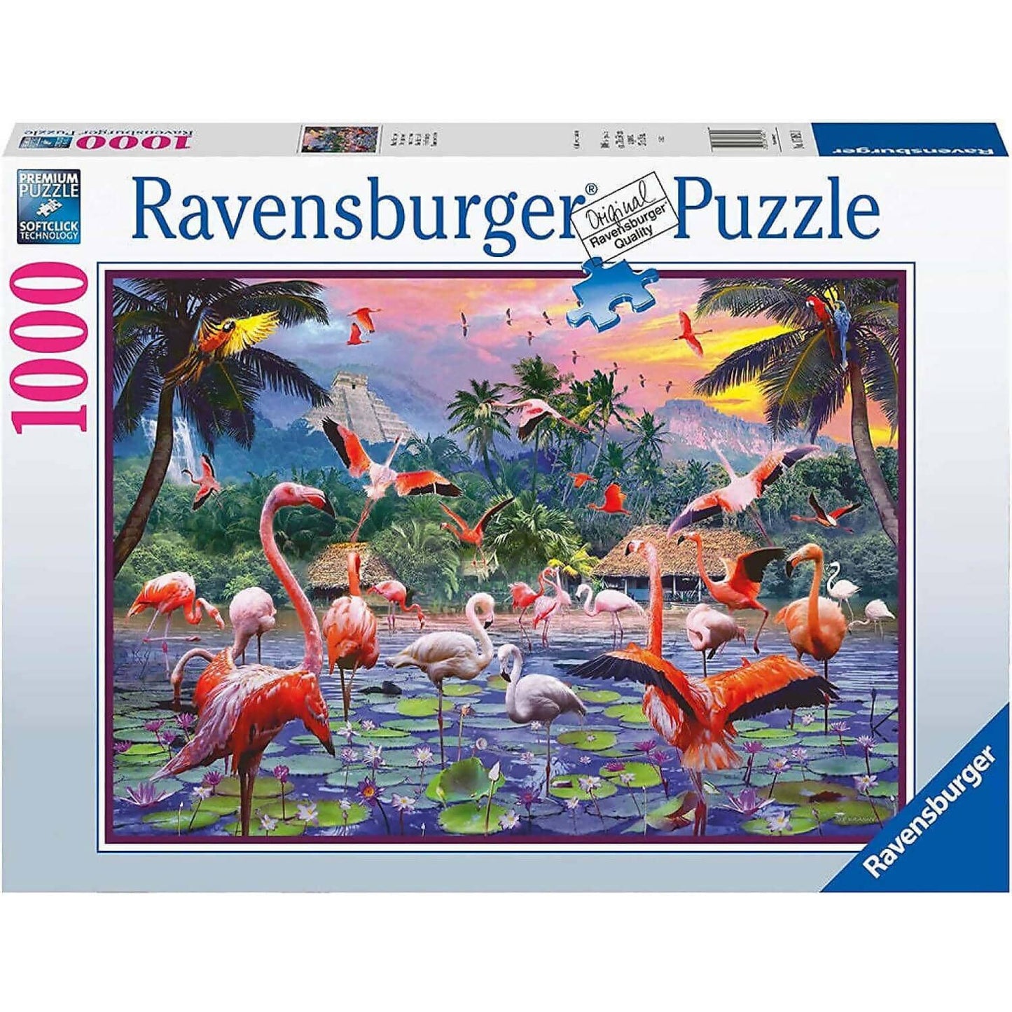 Ravensburger - Pink Flamingos Jigsaw Puzzle 1000 Pieces