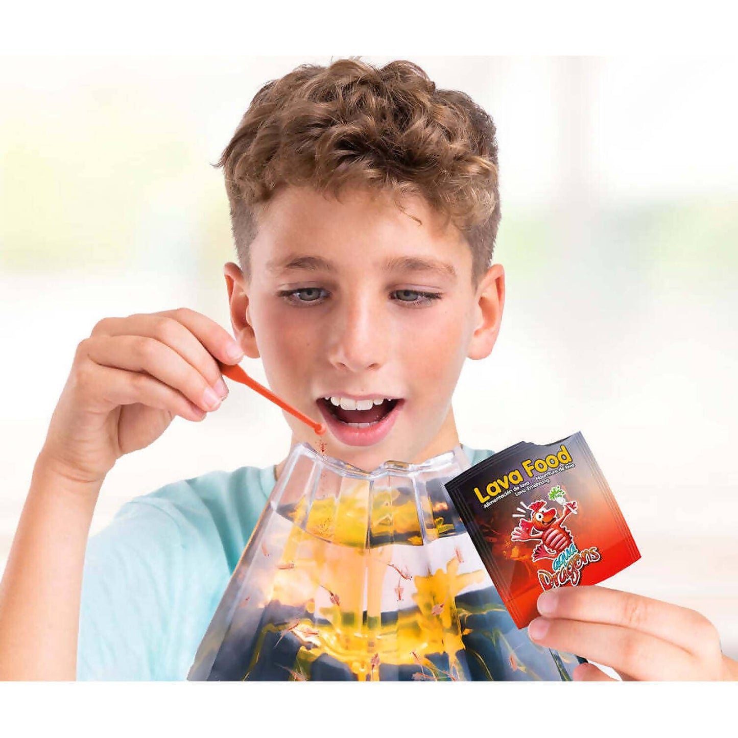 Aqua Dragons - Red Aqua Dragons - Volcano Tank With Flickering Lava Led Light Up Base