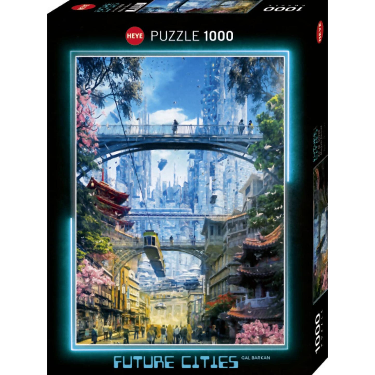 Heye - Future Cities Market District Jigsaw Puzzle 1000 Pieces