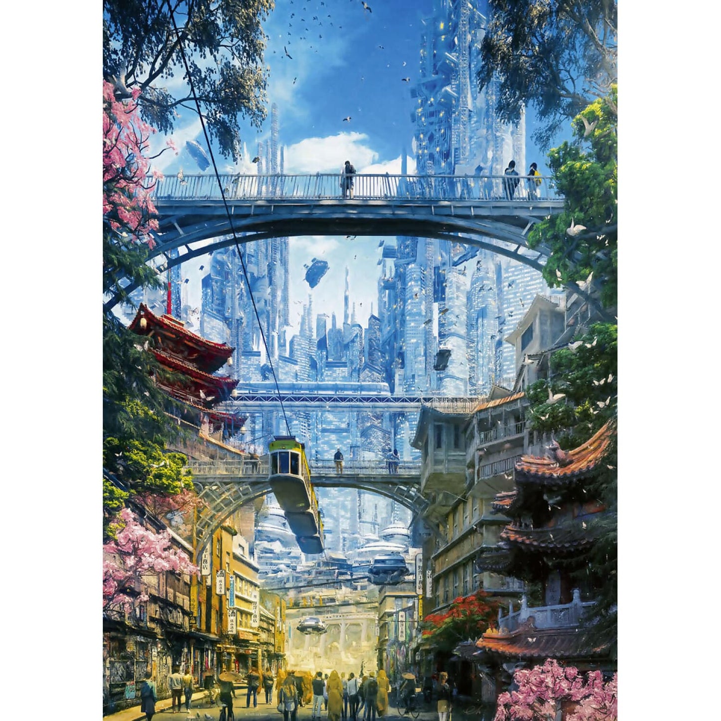 Heye - Future Cities Market District Jigsaw Puzzle 1000 Pieces