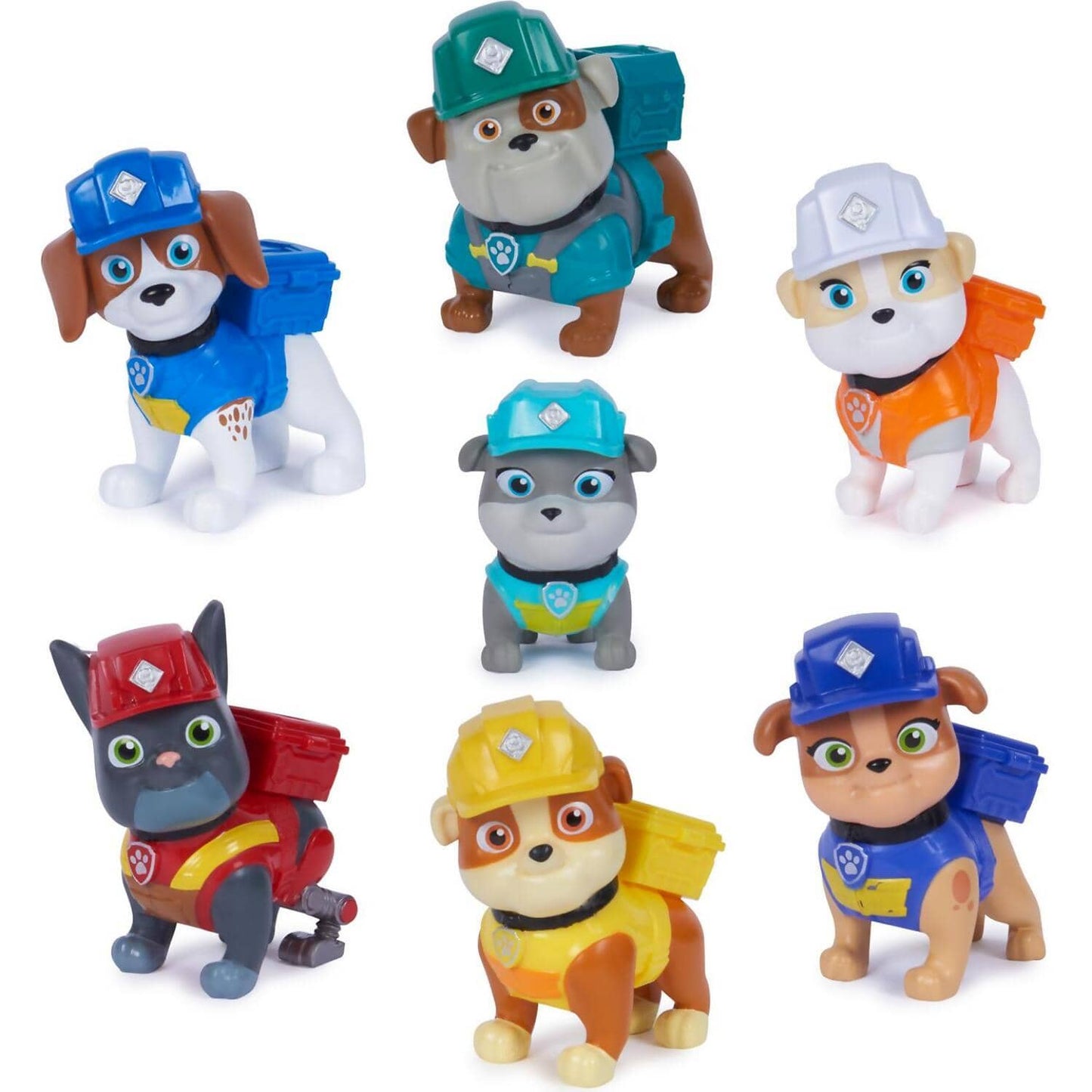 Paw Patrol - Rubble & Crew Toy Figures Gift Pack With 7 Collectible Action Figures - Spin Master