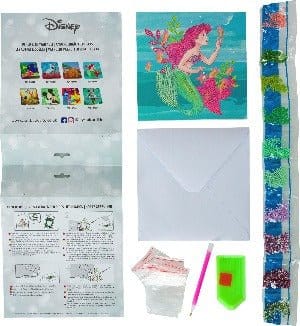 Craft Buddy - Crystal Art Disney Ariel Card Kit