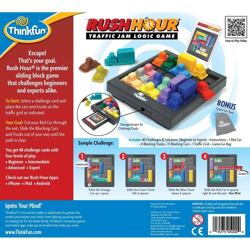 Thinkfun - Rush Hour Traffic Jam Logic Game