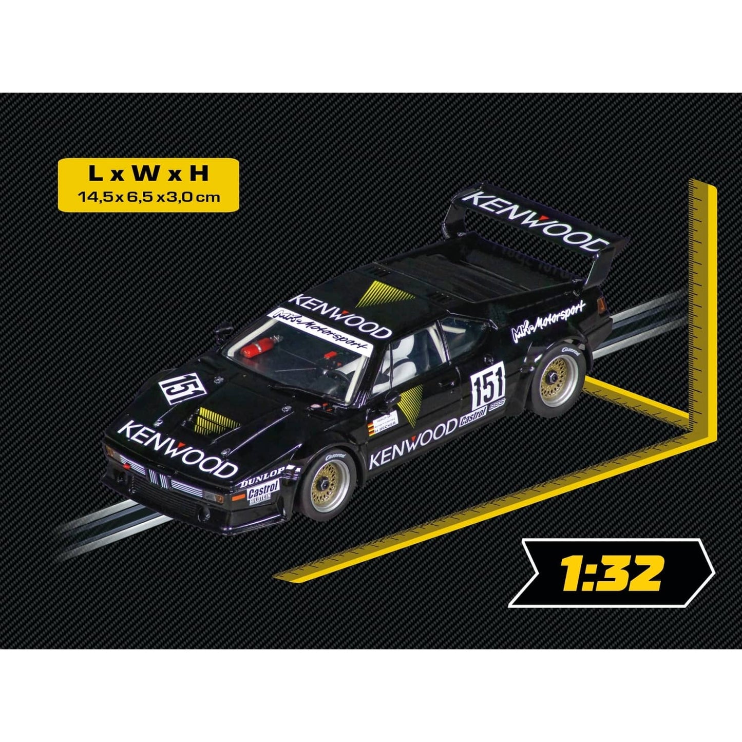 Carrera Evolution 1:32 - BMW M1 Pro car MK-Motorsport No.151 DRM 1986 - Slot Car