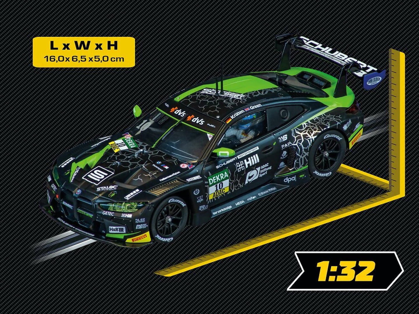 Carrera Evolution 1:32 -n Bmw M4 Gt3 „schubert Motorsport No.10 Slot Car Also Suits Scalextric