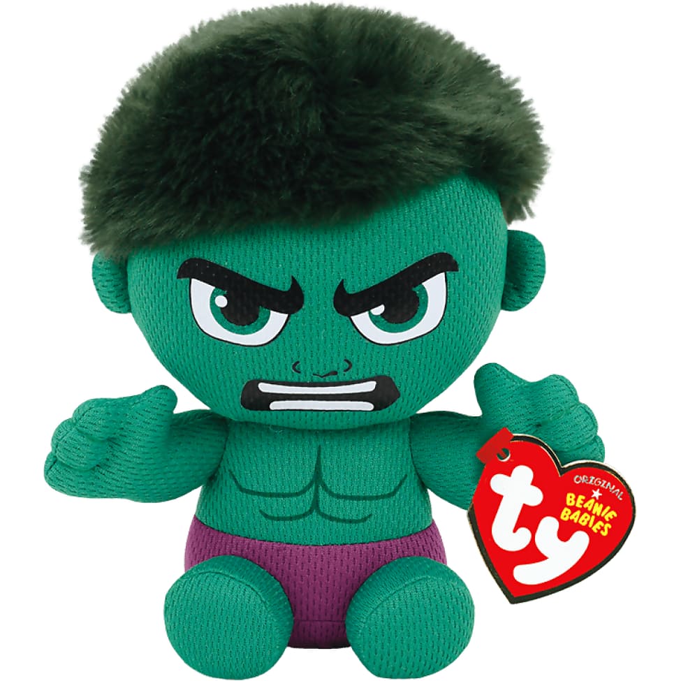 Ty - Beanie Babies - Hulk - Marvel - Reg/small 20cm