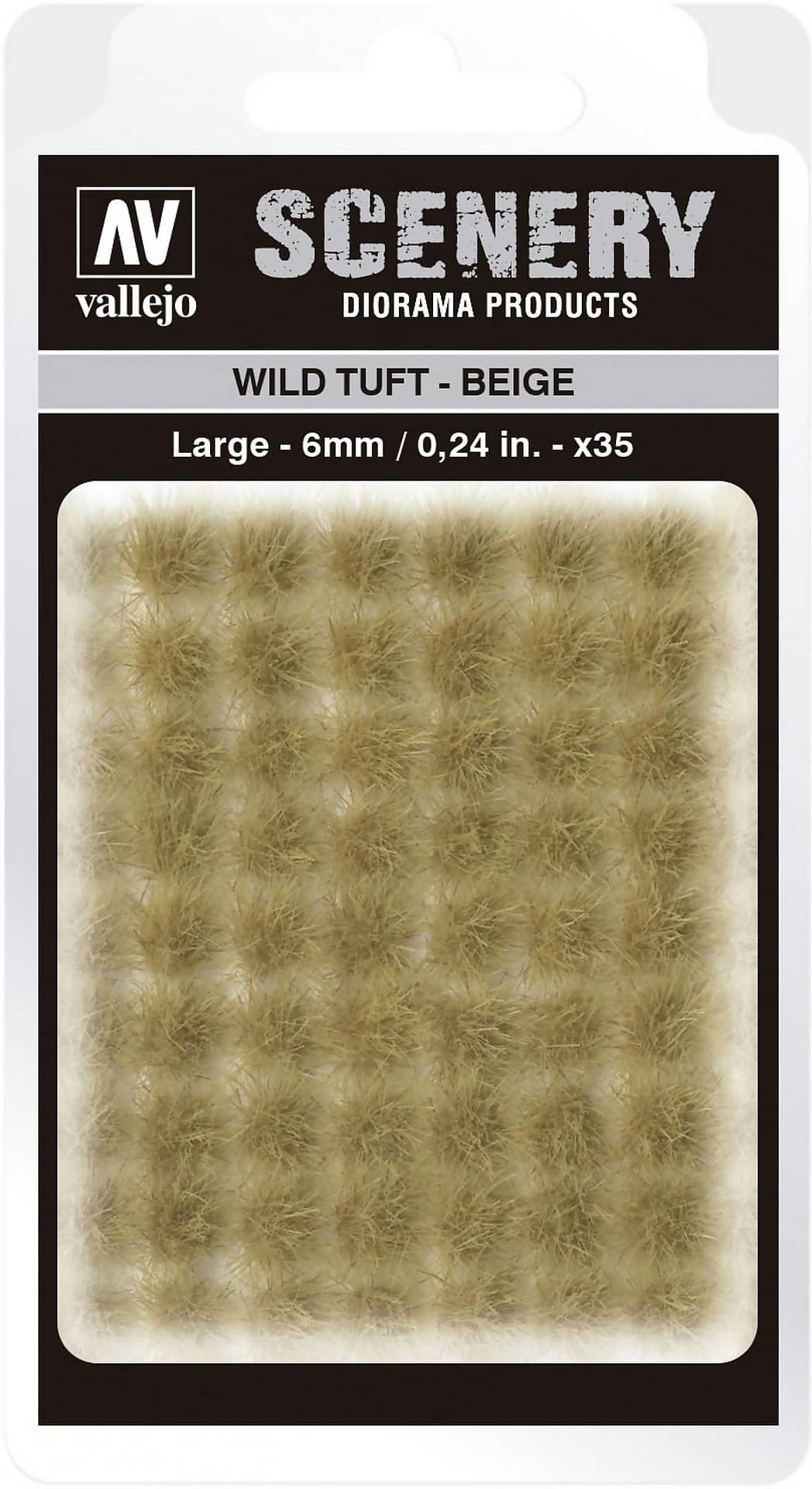 Vallejo 6mm Wild Tuft - Beige Diorama Accessory