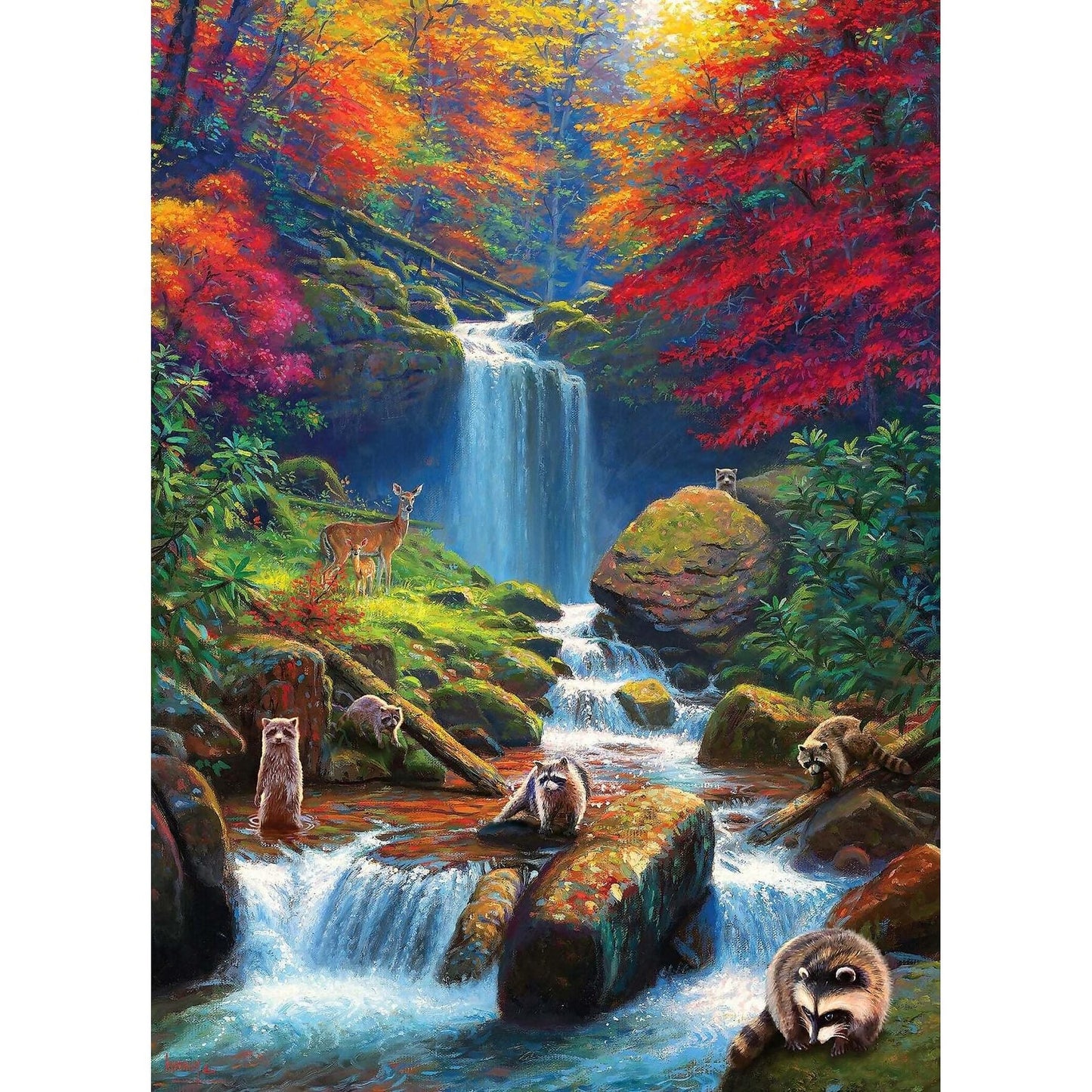 Cobble Hill - Mystic Falls In Autumn - Jigsaw Puzzle 1000 Pieces