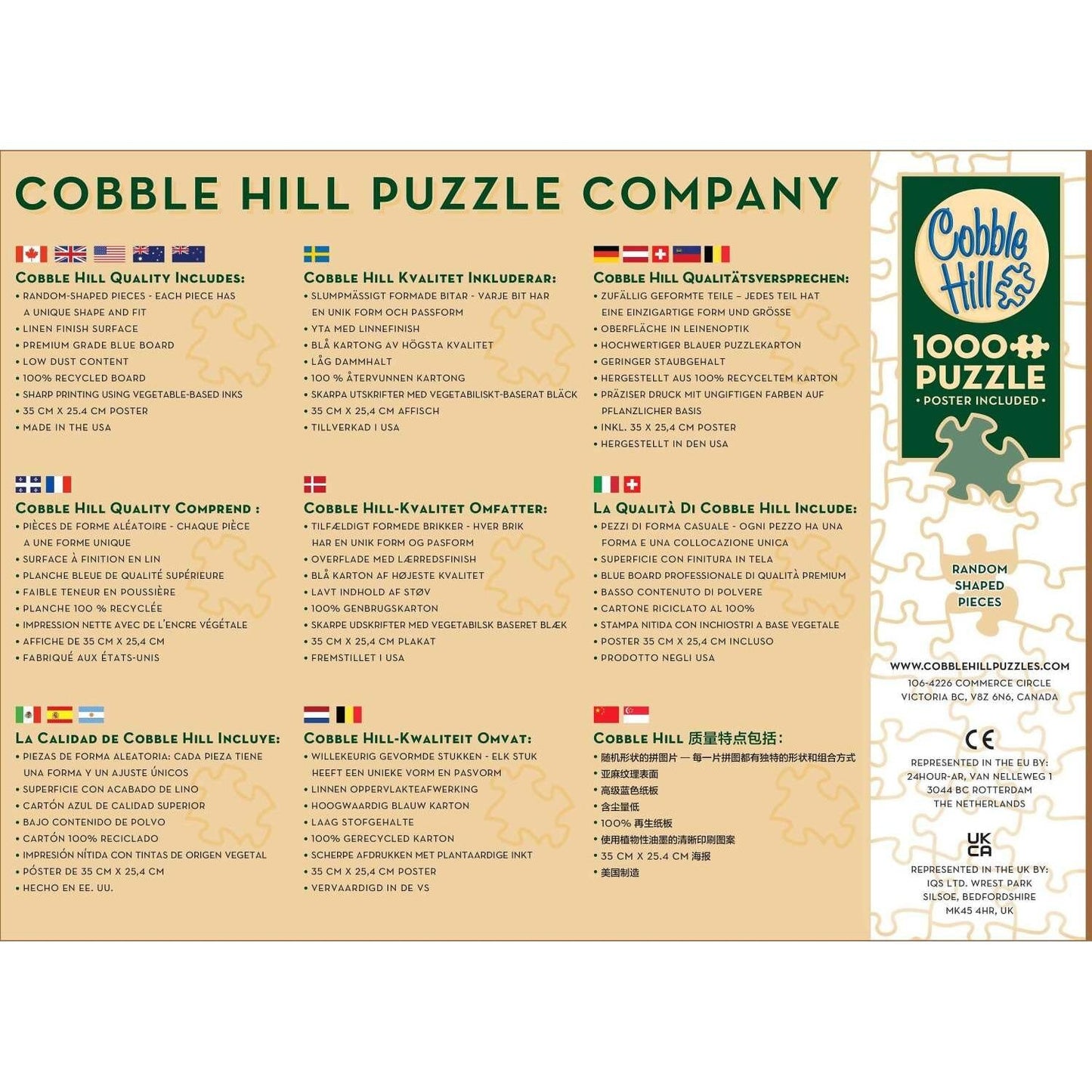 Cobble Hill - Mystic Falls In Autumn - Jigsaw Puzzle 1000 Pieces