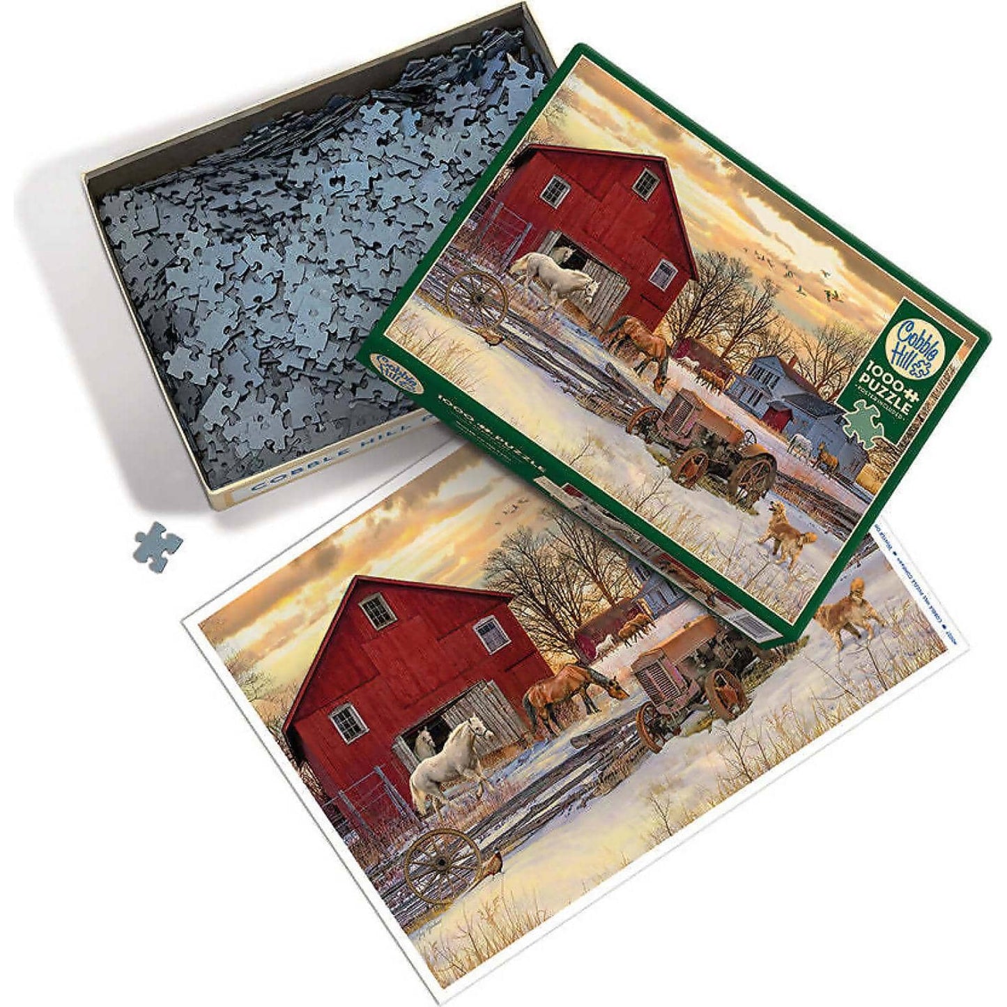 Cobble Hill - Winter On The Farm - Jigsaw Puzzle 1000 Pieces