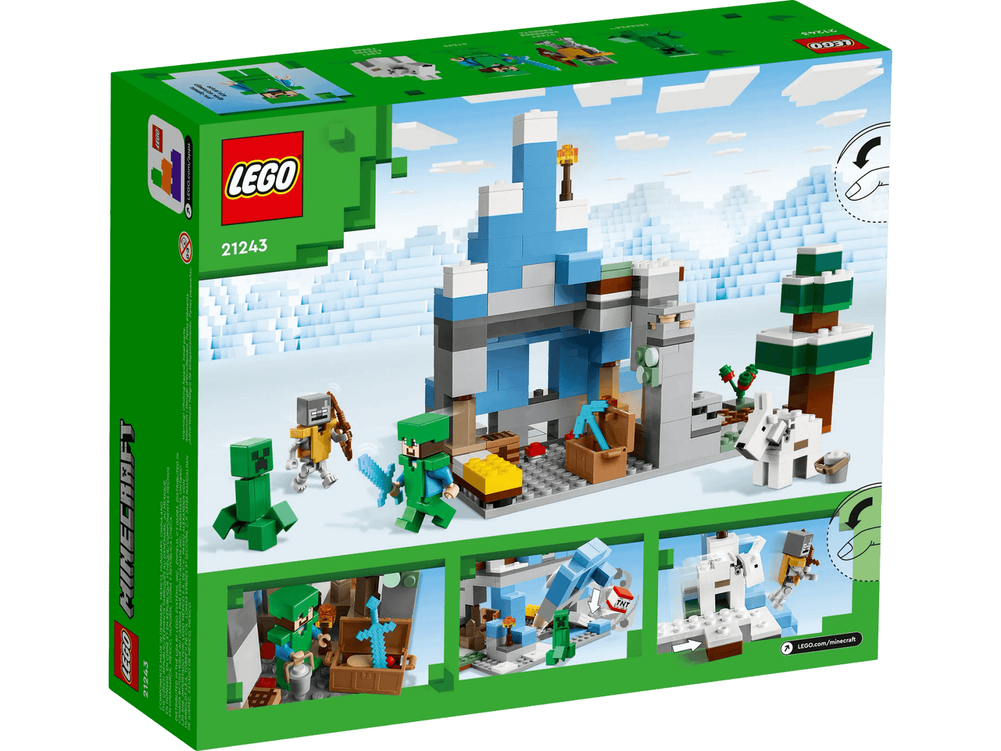 LEGO 21243 The Frozen Peaks - Minecraft