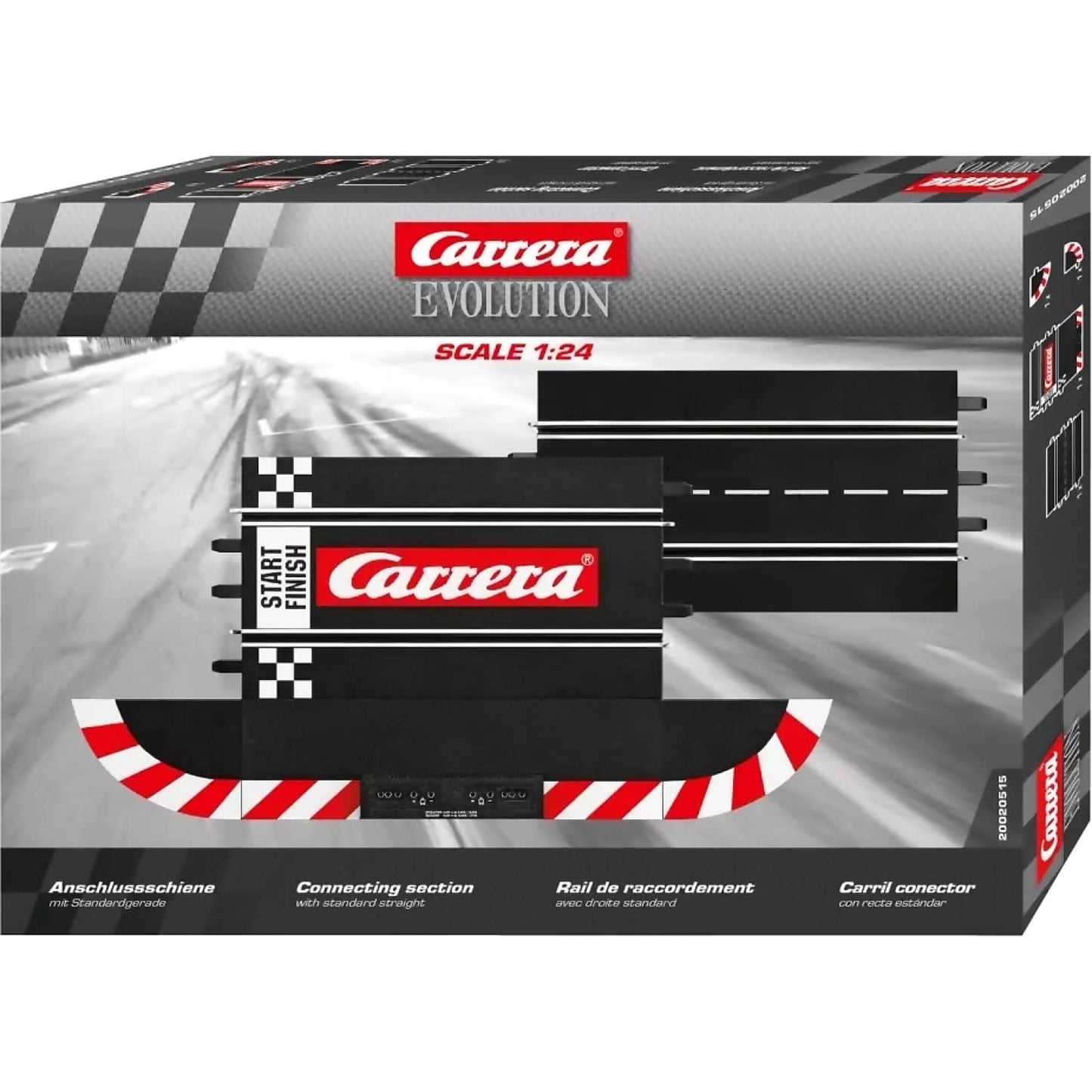 Carrera Evolution 1:24 Accessories - Evolution Connecting Section & Track Piece 34.5cm - Slot Car Track Accessories