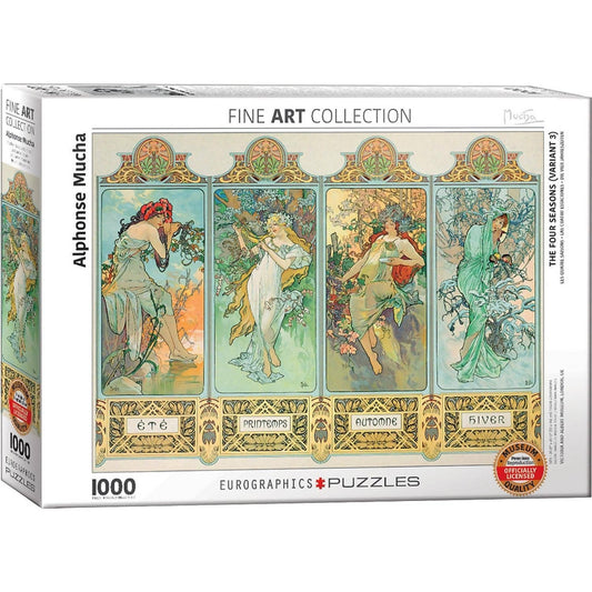 Eurographics - The Four Seasons (Variant 3) by Alphonse Mucha - Jigsaw Puzzle 1000 Pieces